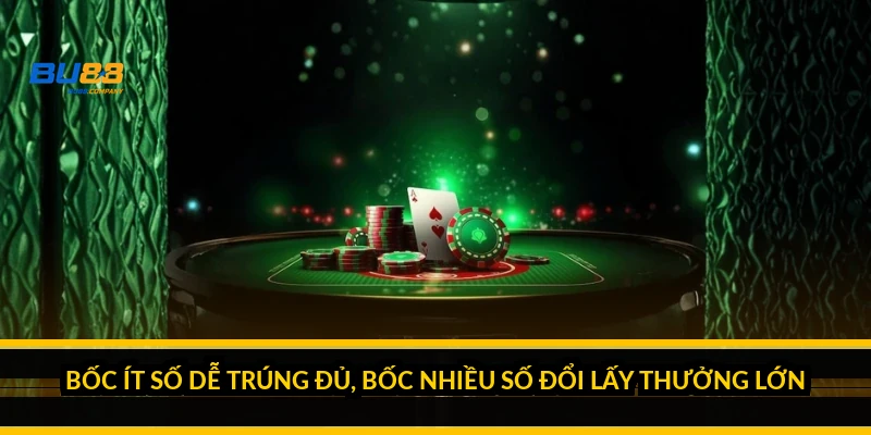 Cách tính xác suất Keno: công thức siêu bội và tỷ lệ trúng đủ số Bốc ít số dễ trúng đủ, bốc nhiều số đổi lấy thưởng lớn